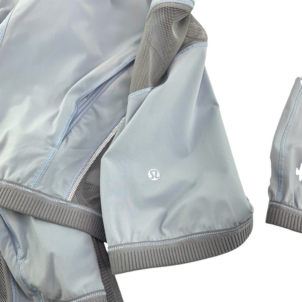 Lululemon Grey Blue Breeze In Full Zip Jacket - Picture 4 of 9